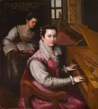 Fontana, Lavinia: Self-portrait at the Spinet
