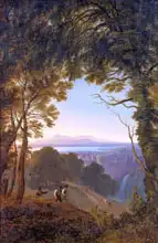 Schinkel, Karl Friedrich: View of an Italian landscape