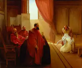 Hayez, Francesco: Valenza Gradenigo before the Inquisition