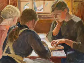 Halonen, Pekka: Children reading