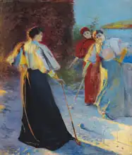 Wyczółkowski, Leon: A Game of Croquet