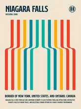 Retrodrome: Niagara Falls National Park Travel Poster
