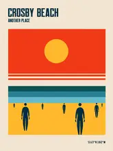 Retrodrome: Crosby Beach Iron Men Liverpool Merseyside