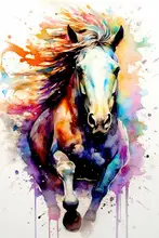 Jaszke, Justyna: Watercolor Horse (8)