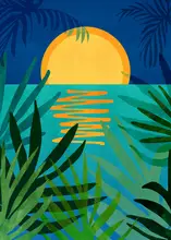 Gallagher, Kristian: Moon Rise Landscape