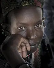 Molina, Elena: fulani woman at Sanaba village, Ivory Coast