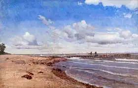 Skovgaard, Peter Christian: The Beach at Hellebæk