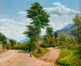 Skovgaard, Peter Christian: Country Road in the Sabine Hills