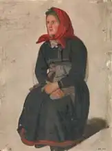 Tidemand, Adolph: Peasant Woman from Telemark