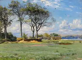 Monsted, Peder Mork: Spring Landscape