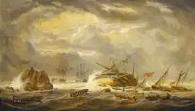 Schetky, John Christian: Loss of the Magnificent, 25 March 1804