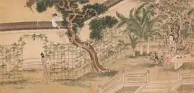 Qiu Ying: Scene from The Story of the Western Wing Panel