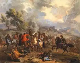Huchtenburgh, Jan van: Cavalry battle from the time of the War of Spanish Succession