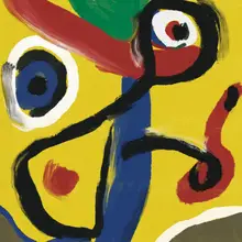 Dean, Little: Abstract yellow oil painting