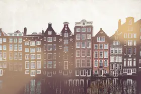 Imaginative: Dutch canal houses in Amsterdam