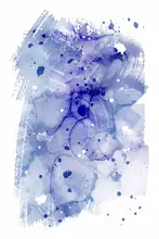 Martina: Blue Ink Smudge