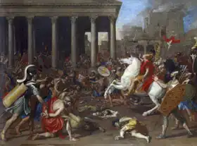 Poussin, Nicolas: The conquest of Jerusalem by Emperor Titus