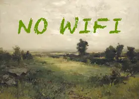 Concept, Art The: No WiFi / Oil Painting Landscape