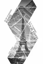 Viola, Melanie: Coordinates PARIS Eiffel Tower | monochrome