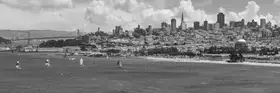 Viola, Melanie: San Francisco Skyline | Monochrome