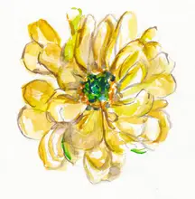 Lindstrom, Christine: Floral Sketch Small
