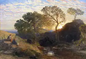 Palmer, Samuel: Sunset