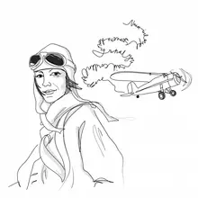 Heitmann, Christina: Amelia Earhart Black and White