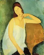 Modigliani, Amadeo: Portrait of Jeanne Hébuterne