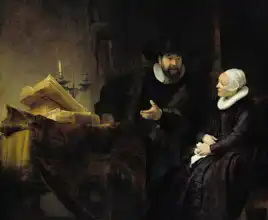 Rembrandt, van Rijn: Anslo preacher and his wife