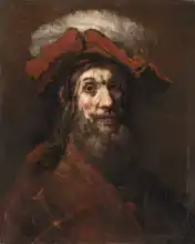 Rembrandt, van Rijn: Sketch knight hawk