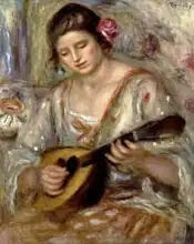 Renoir, Auguste: Girl with a mandolin