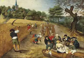 Brueghel, Pieter, the younger: Lunch at harvest