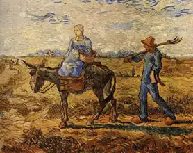 Gogh, Vincent van: Farmers on the way to work
