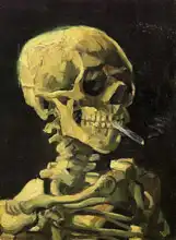 Gogh, Vincent van: Skull with lit cigarette
