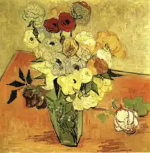 Gogh, Vincent van: Still Life with Japanese vase and roses