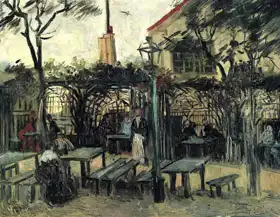 Gogh, Vincent van: Garden cafe on Montmartre La Guinguette
