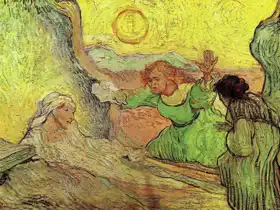 Gogh, Vincent van: Healing Lazarus (Rembrandt)