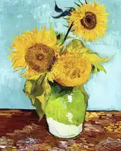 Gogh, Vincent van: Three sunflowers