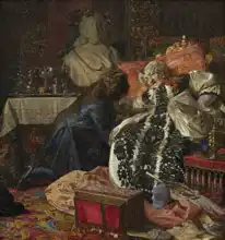 Zahrtmann, Kristian: Death of Queen Sofie Amalie