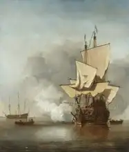 Velde, Willem van de: Shot from the ship
