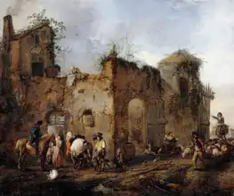 Wouwerman, Philips: Court - shoeing horses