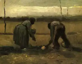 Gogh, Vincent van: Farmers hoe potatoes