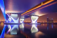 Work, Robert: Al Garhoud Bridge, Night