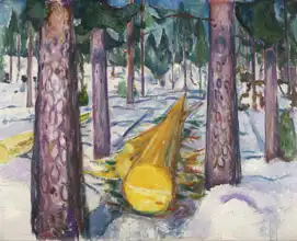 Munch, Edward: Yellow timber