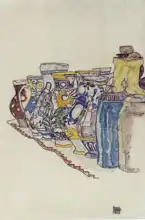 Schiele, Egon: Painted jugs