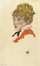 Schiele, Egon: Portrait of Edith Schiele