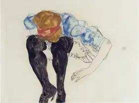 Schiele, Egon: Black stockings