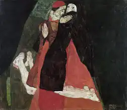 Schiele, Egon: Cardinal and Nun (Caress)