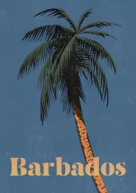 Nicholas: Barbados Vintage Travel Poster