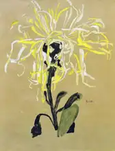 Schiele, Egon: Yellow chrysanthemums